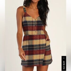Lulu's Multicolor Plaid Romper